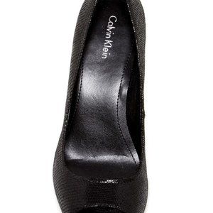 Calvin Klein Kail Black Snakeskin Shoes